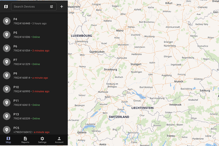 GPS beacons in the RentProg system